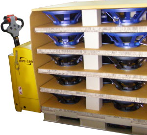 A complete pallet of audio speakers