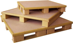 A stack of paper pallets